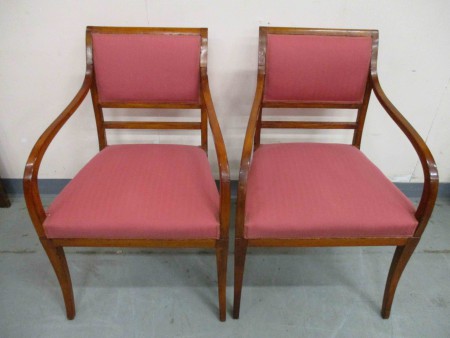 6466 - 2 x kreslo  mahagon 1910 bytovy stav  -  1 kus  2 700 kc